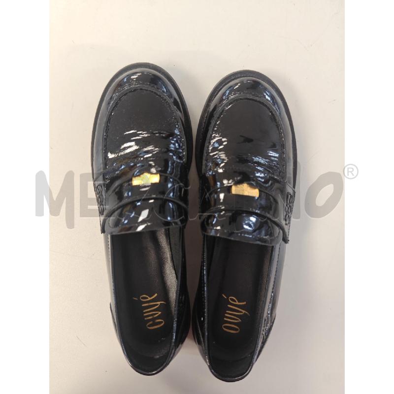SCARPE DONNA OVYE' LUCIDO NERO CON FIB.DORATA | Mercatino dell'Usato Corciano 2