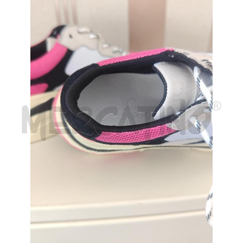 SCARPE DONNA SNIEKERS LA CARRIE PANNA-FUCSIA | Mercatino dell'Usato Corciano 1