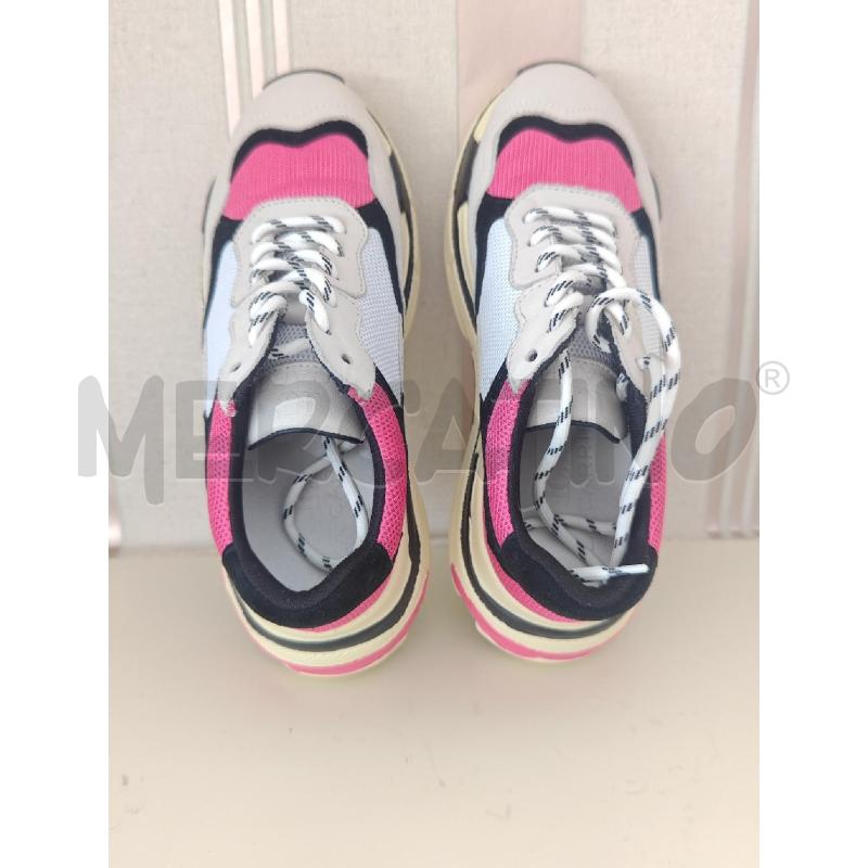 SCARPE DONNA SNIEKERS LA CARRIE PANNA-FUCSIA | Mercatino dell'Usato Corciano 3