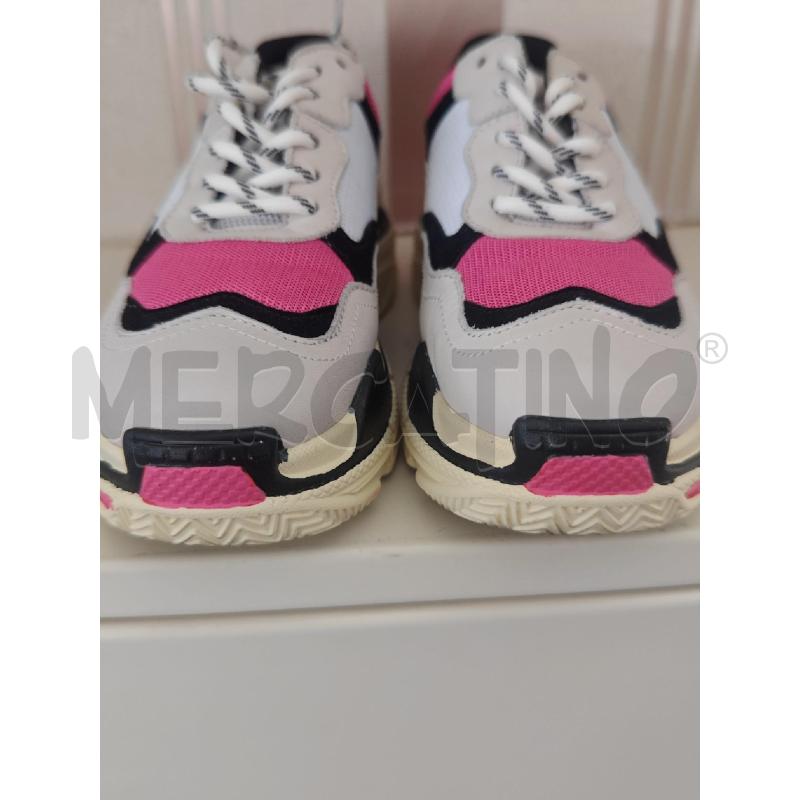 SCARPE DONNA SNIEKERS LA CARRIE PANNA-FUCSIA | Mercatino dell'Usato Corciano 5