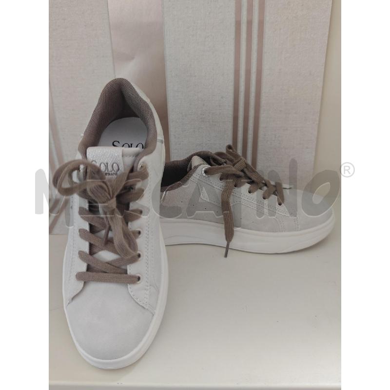 SCARPE DONNA SNIKERS SOLO SOPRANI GRIGIE DUE STRASS | Mercatino dell'Usato Corciano 4