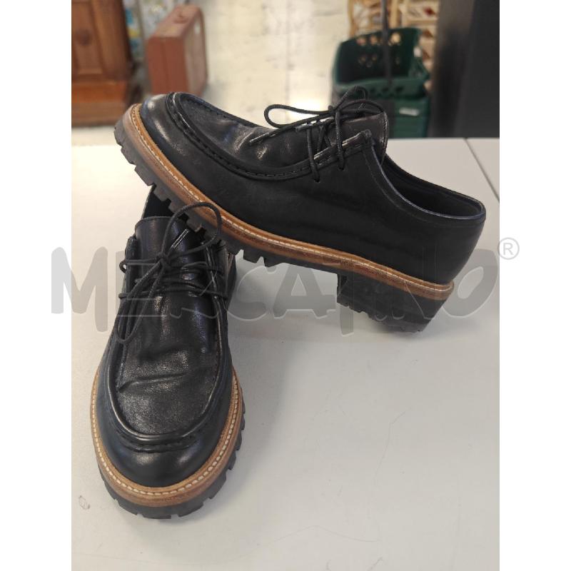 SCARPE DONNA STRNGATE NERE CON BOR.MARRONI1 | Mercatino dell'Usato Corciano 1