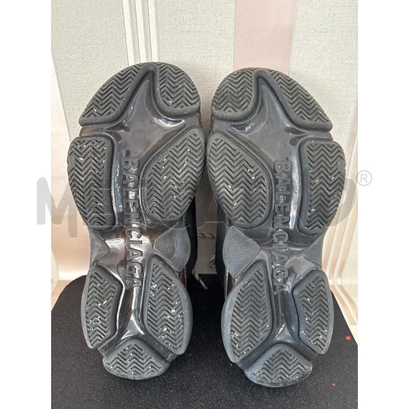 SCARPE UOMO BALENCIAGA TRIPLE S NERE CON LACCI BIANCHI  | Mercatino dell'Usato Corciano 3
