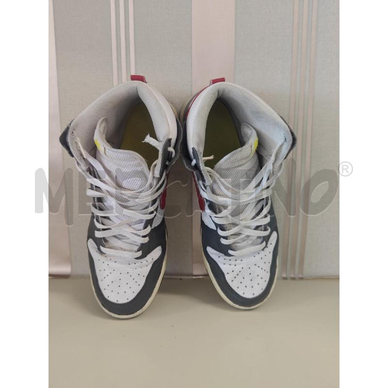 SCARPE UOMO BASKET NIKE GRIGIO BIANCHE | Mercatino dell'Usato Corciano 2
