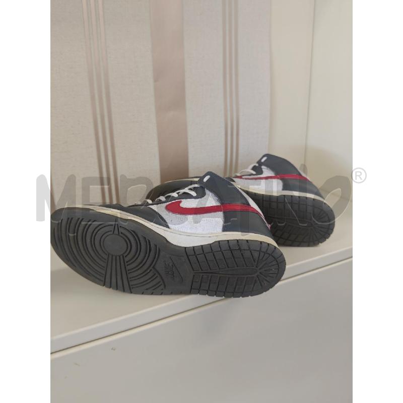 SCARPE UOMO BASKET NIKE GRIGIO BIANCHE | Mercatino dell'Usato Corciano 3