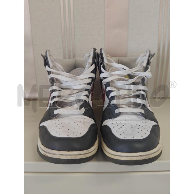 SCARPE UOMO BASKET NIKE GRIGIO BIANCHE | Mercatino dell'Usato Corciano 5
