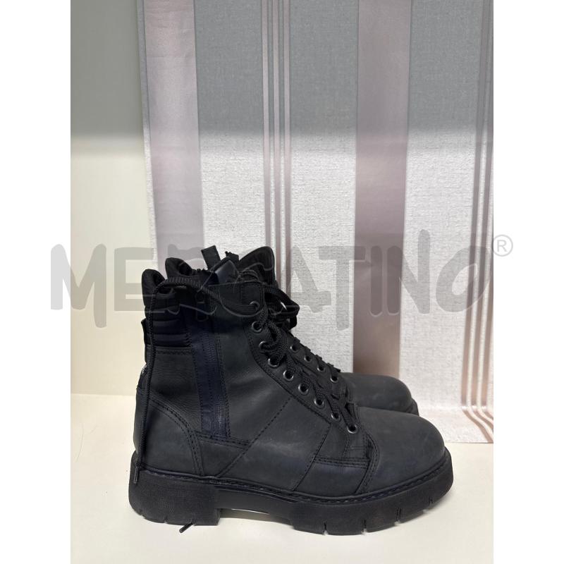 SCARPE UOMO OXS STIVALE NERO ALTO OPACO  | Mercatino dell'Usato Corciano 1