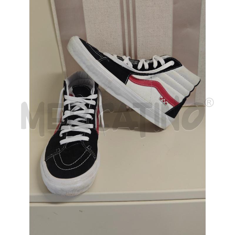 SCARPE UOMO VANS ALTE NERE CON PROFILI BIANCHI  | Mercatino dell'Usato Corciano 2