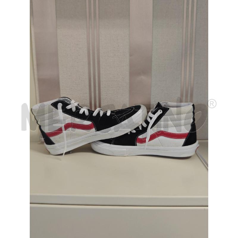 SCARPE UOMO VANS ALTE NERE CON PROFILI BIANCHI  | Mercatino dell'Usato Corciano 4
