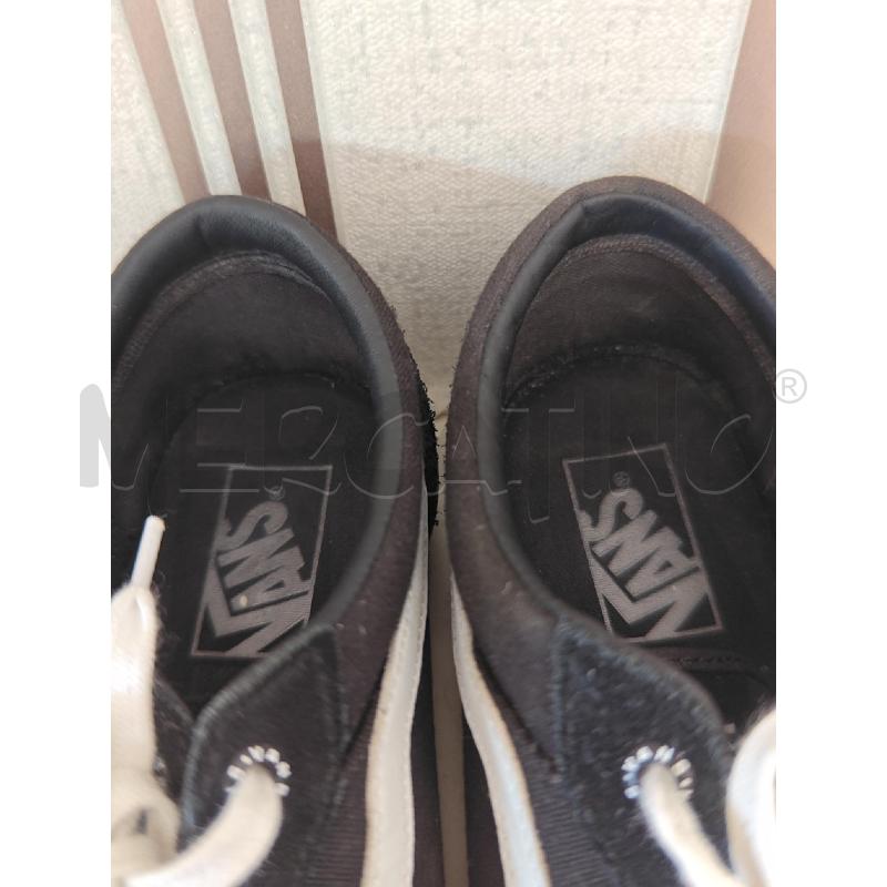 SCARPE UOMO VANS NERE BASSE BAFFO BIANCO  | Mercatino dell'Usato Corciano 4