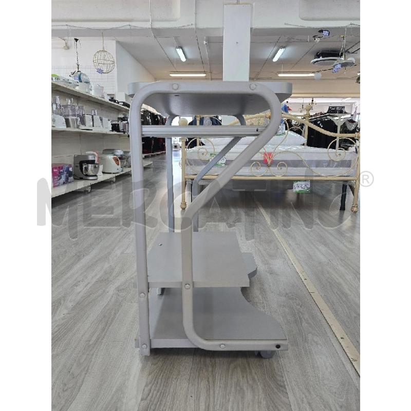SCRIVANIA CARRELLO PORTA PC GRGIO  | Mercatino dell'Usato Corciano 3
