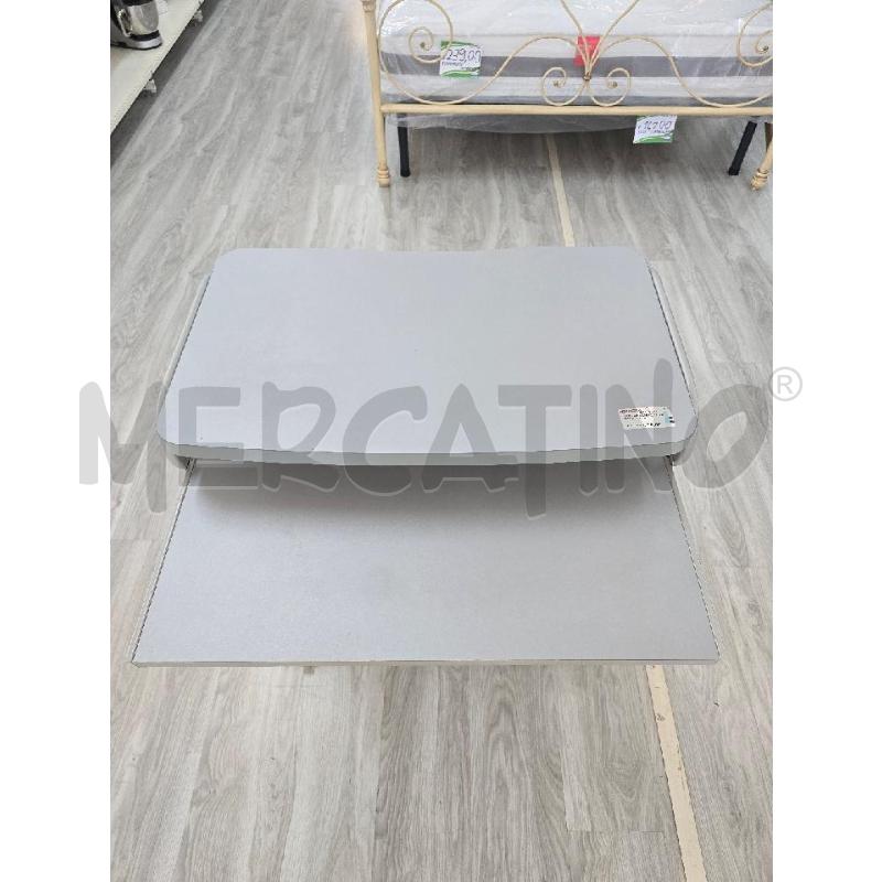 SCRIVANIA CARRELLO PORTA PC GRGIO  | Mercatino dell'Usato Corciano 5