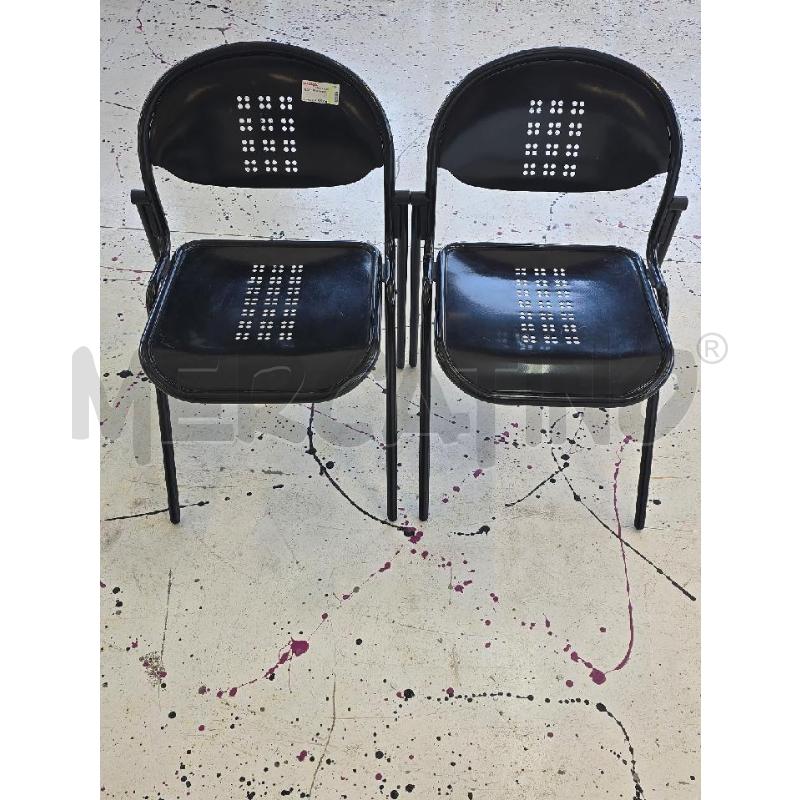 SEDIE 2 FERRO NERO | Mercatino dell'Usato Corciano 1
