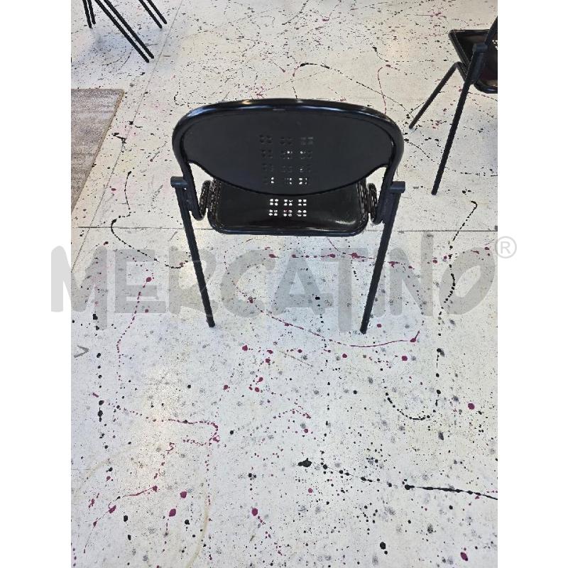 SEDIE 2 IN FERRO NERO  | Mercatino dell'Usato Corciano 2