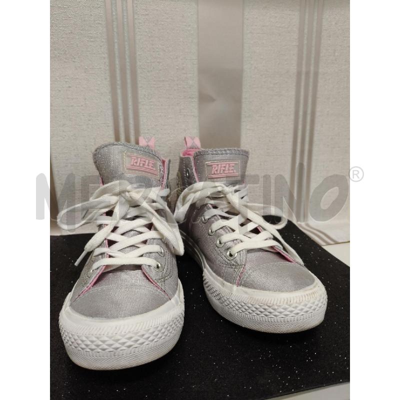 SNEAKERS DONNA ARGENTATE RIFLE  | Mercatino dell'Usato Corciano 1