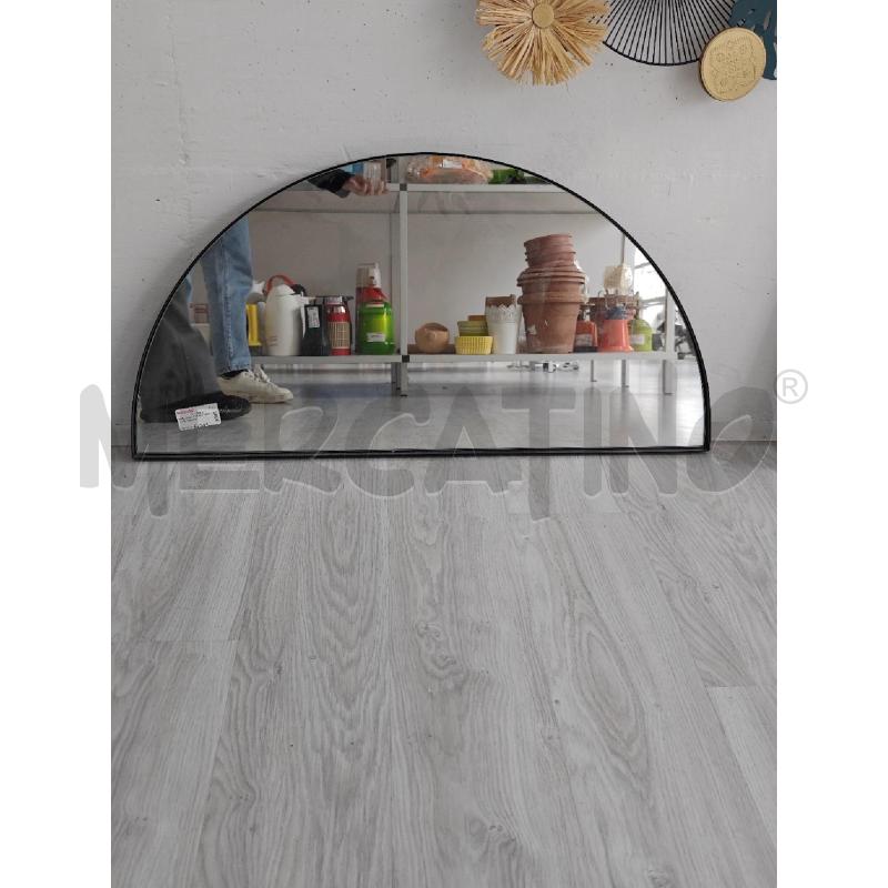 SPECCHIO  CORNICE NERA MEZZALUNA | Mercatino dell'Usato Corciano 1