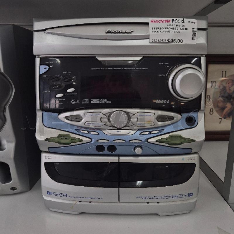 STEREO PRONESS  XR 4800CD CASSETTE DESK  + 2 CASSE GRGIO  | Mercatino dell'Usato Corciano 1