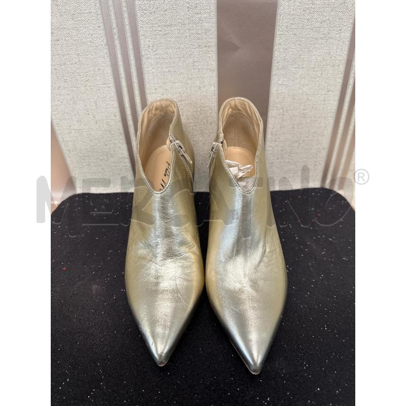 STIVALETTI DONNA PELLE ORO PAOLA MATTEI | Mercatino dell'Usato Corciano 1