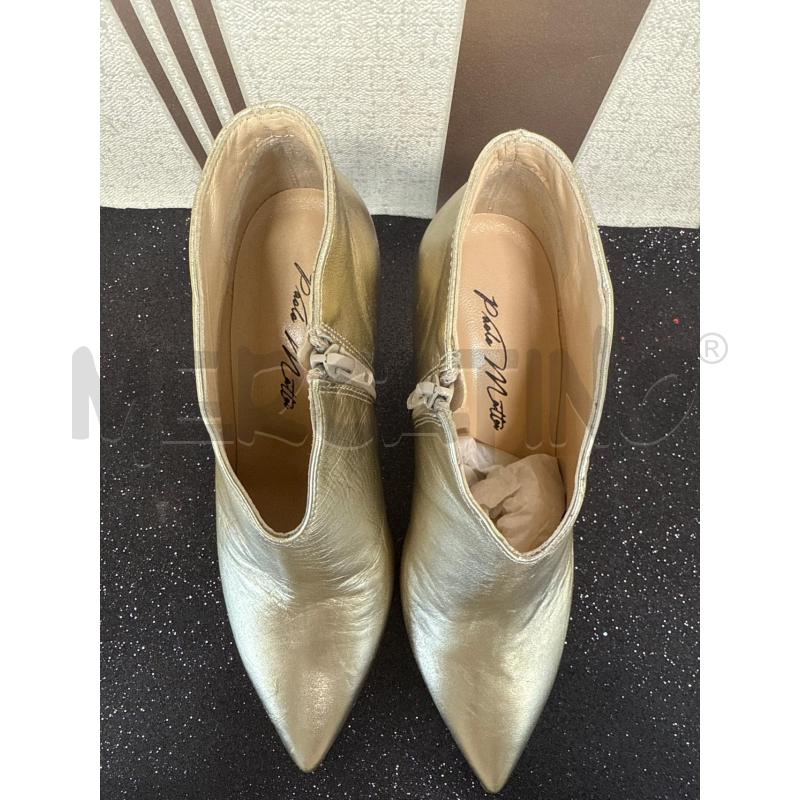 STIVALETTI DONNA PELLE ORO PAOLA MATTEI | Mercatino dell'Usato Corciano 4