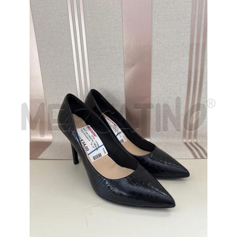 TACCHI CHANTAL NERO STILE PITONATO  | Mercatino dell'Usato Corciano 1