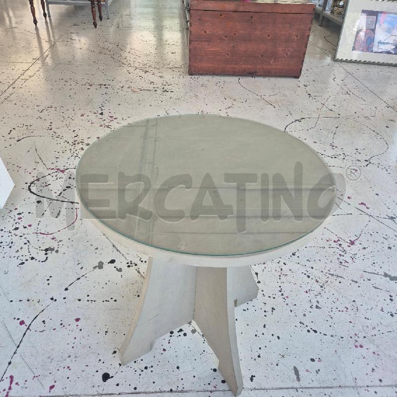 TAVOLINO ROTONDO PIANO IN VETRO 63 CM | Mercatino dell'Usato Corciano 1