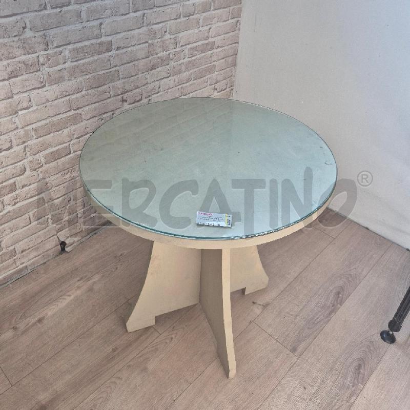 TAVOLINO ROTONDO PIANO IN VETRO 63 CM | Mercatino dell'Usato Corciano 2