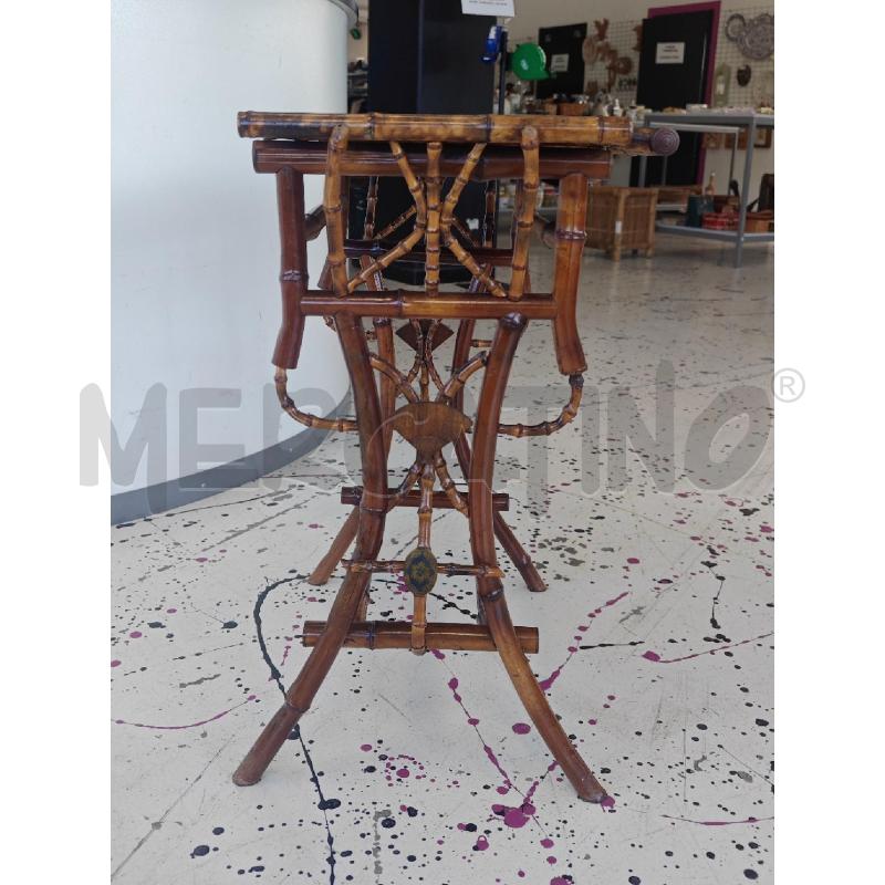 TAVOLO  BAMBOO CON PIANO NERO | Mercatino dell'Usato Corciano 3