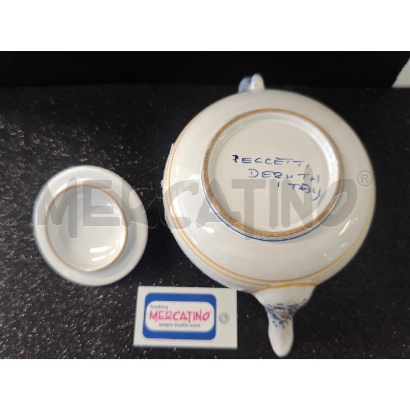 TEIERA IN CERAMICA PECCETTI DERUTA ITALY  | Mercatino dell'Usato Corciano 3