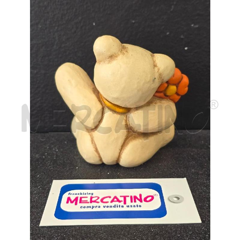 THUN ORSETTO TEDDY CON FIORE 9CM | Mercatino dell'Usato Corciano 2
