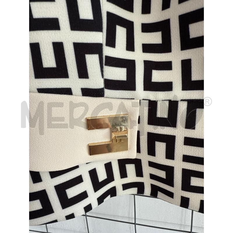 TOP ELISABETTA FRANCHI BEIGE E NERO  | Mercatino dell'Usato Corciano 2