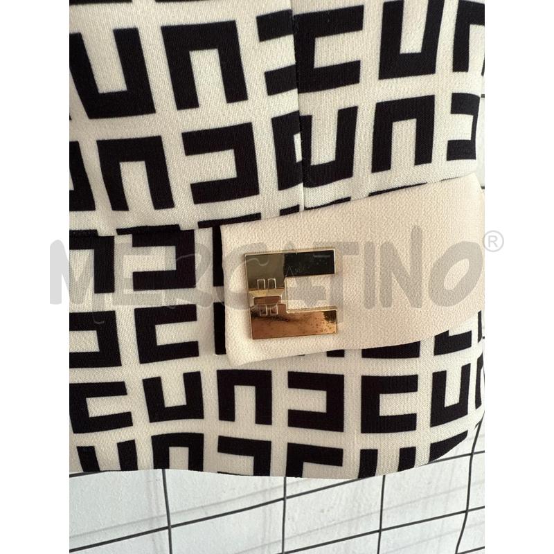 TOP ELISABETTA FRANCHI BEIGE E NERO  | Mercatino dell'Usato Corciano 3