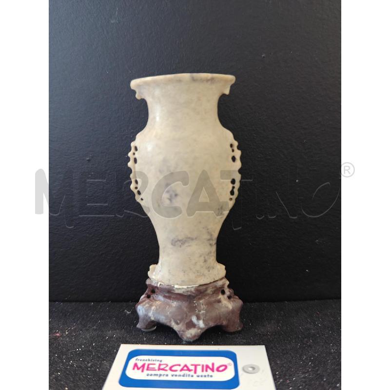 VASO CINESE IN PIETRA SAPONARIA CON ORNAMENTI SCOLPITI FIORI | Mercatino dell'Usato Corciano 2