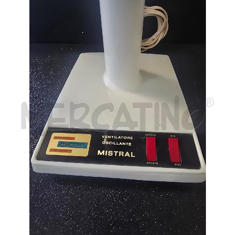 VENTILATORE CON PALE AZZURRE BASE BIANCA | Mercatino dell'Usato Corciano 2