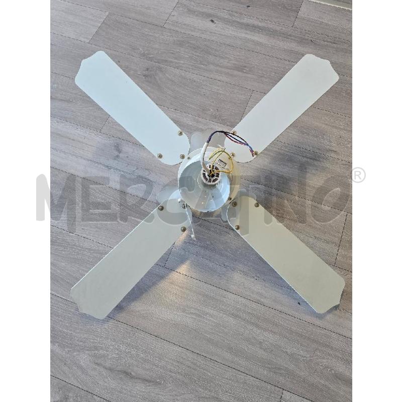 VENTILATORE SOFFITTO STILE WESTING HOUSE BIANCO  | Mercatino dell'Usato Corciano 2