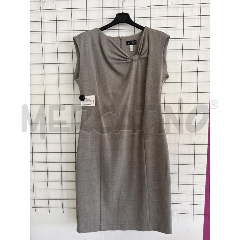 VESTITO DONNA AJ ARMANI JEANS GRIGIO CHIARO GIRO ANICA  | Mercatino dell'Usato Corciano 1