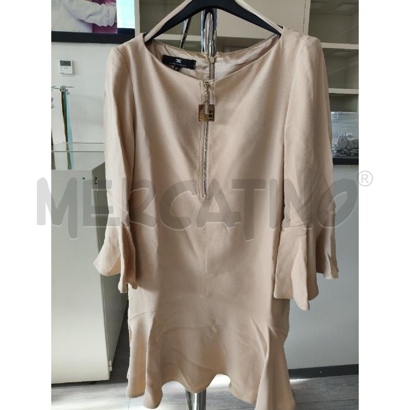 VESTITO DONNA BEIGE CON ZIP | Mercatino dell'Usato Corciano 1