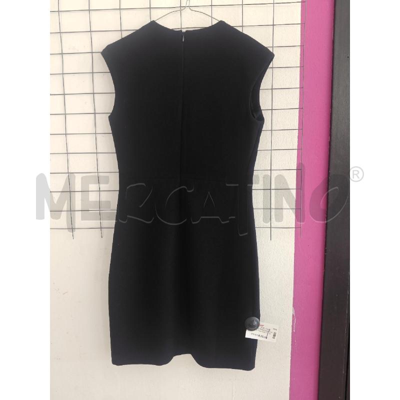 VESTITO DONNA DESUGUAL NERO CON FIORI ROSSI  | Mercatino dell'Usato Corciano 2