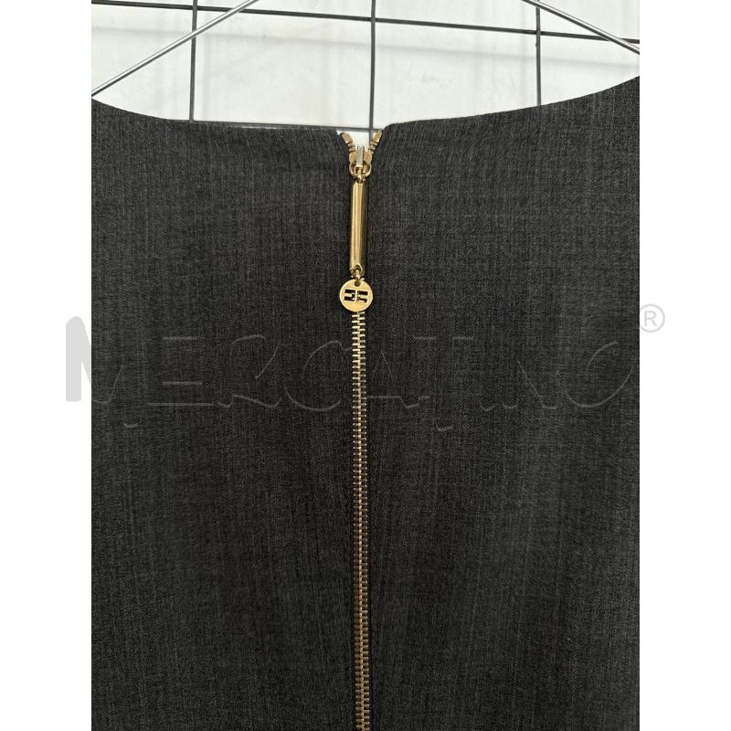 VESTITO DONNA ELISABETTA FRANCHI GRIGIO CON CATENA IN VITA  | Mercatino dell'Usato Corciano 4
