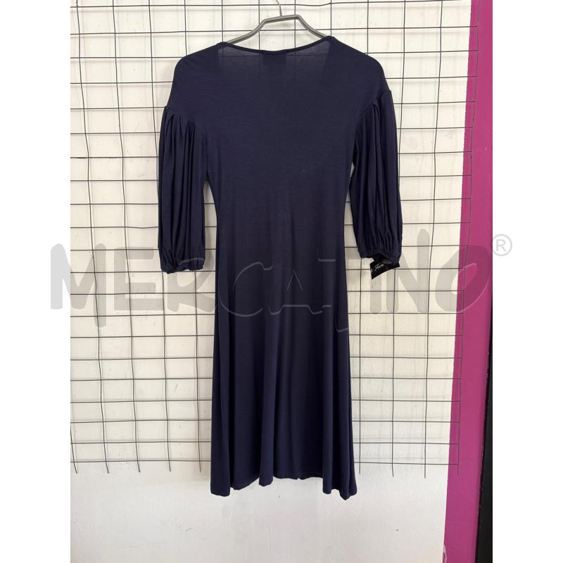 VESTITO DONNA JIST CAVALLI BLU SCUTO CON SCOLLO A FERRO DI CAVALLO  | Mercatino dell'Usato Corciano 3