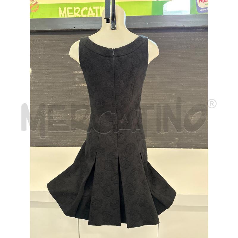 VESTITO DONNA LUISA SPAGNIOLI NERO CON FIBBIA ORO SULLO SCOLLO  | Mercatino dell'Usato Corciano 3