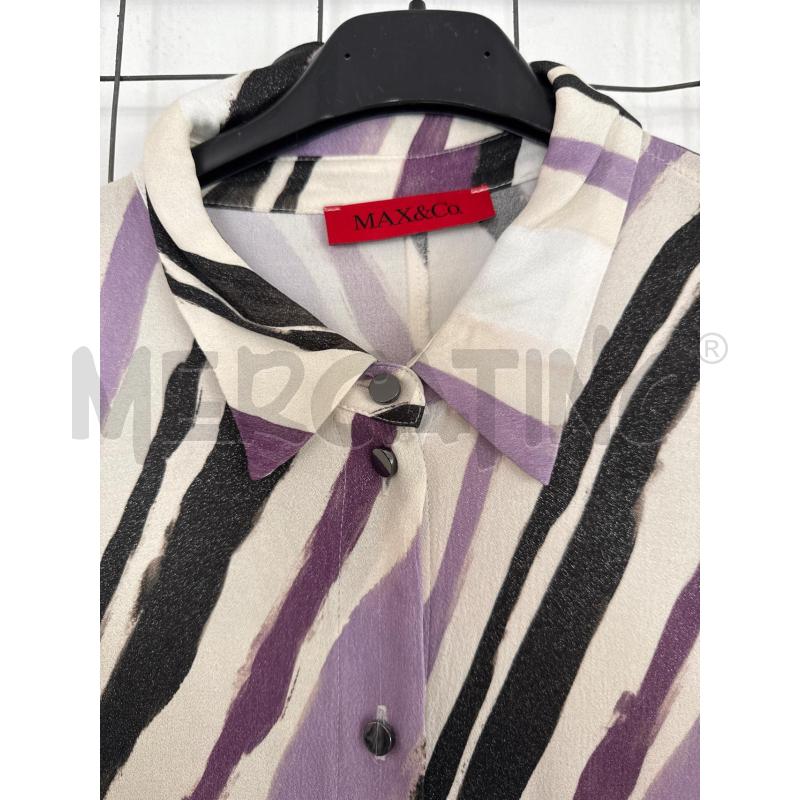 VESTITO DONNA MAX&CO LUNGO PANNA NERO E VIO9LA  | Mercatino dell'Usato Corciano 2