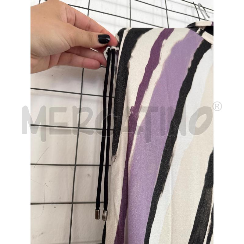 VESTITO DONNA MAX&CO LUNGO PANNA NERO E VIO9LA  | Mercatino dell'Usato Corciano 4