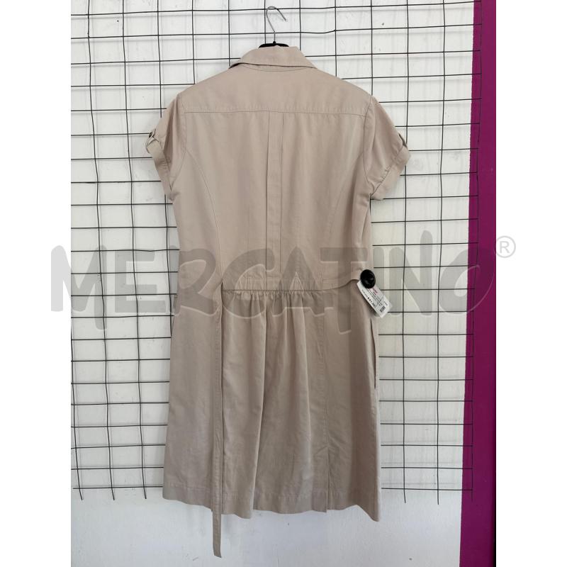 VESTITO DONNA MONCLER BEIGE CON BOTTONI MEZZA MANICA  | Mercatino dell'Usato Corciano 5