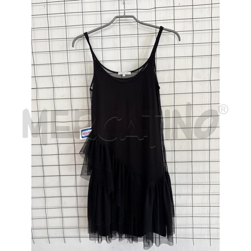 VESTITO DONNA PATRIZIA PEPE NERO CON TULLE  | Mercatino dell'Usato Corciano 1