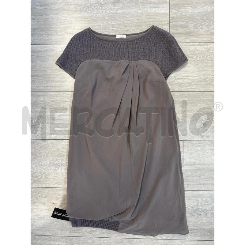 VESTITO DONNA RIVAMONTI IN SETA GRIGIO TORTORA  | Mercatino dell'Usato Corciano 1