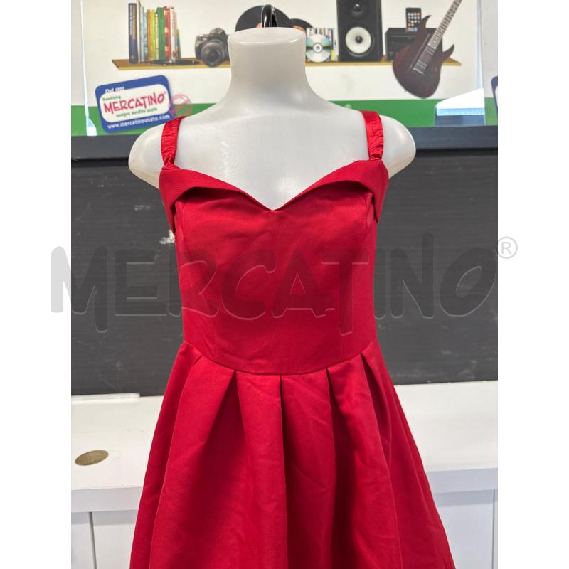 VESTITO DONNA ROSSO CHI CHI LONDON CON SCOLLO A BRACA  | Mercatino dell'Usato Corciano 2