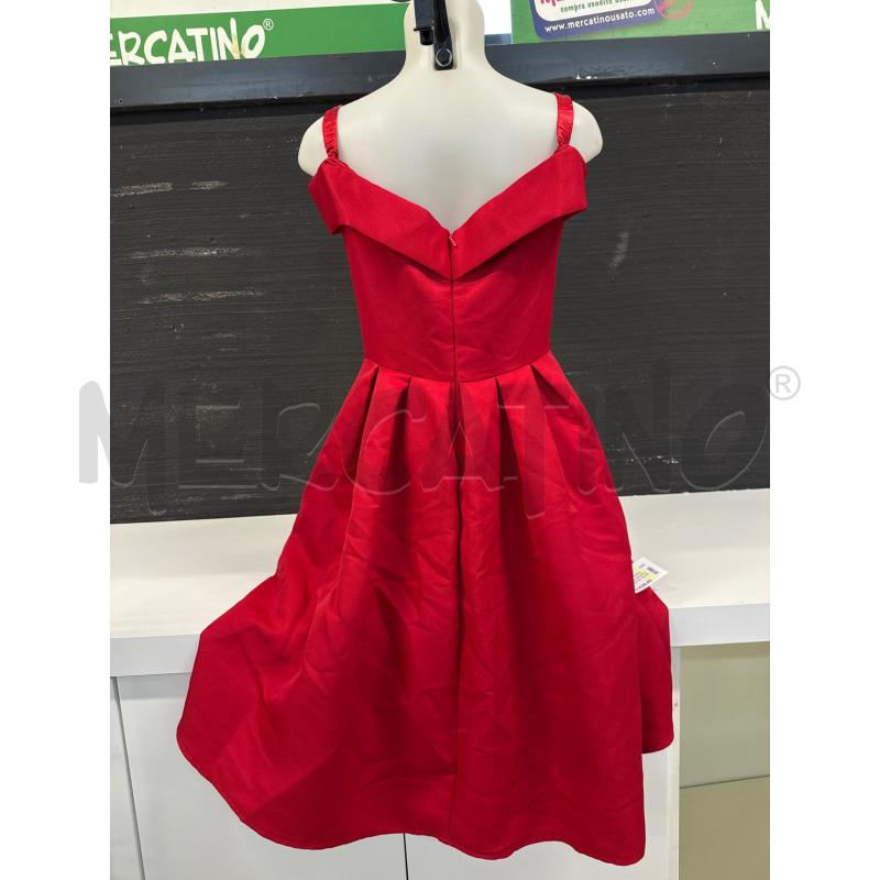 VESTITO DONNA ROSSO CHI CHI LONDON CON SCOLLO A BRACA  | Mercatino dell'Usato Corciano 3