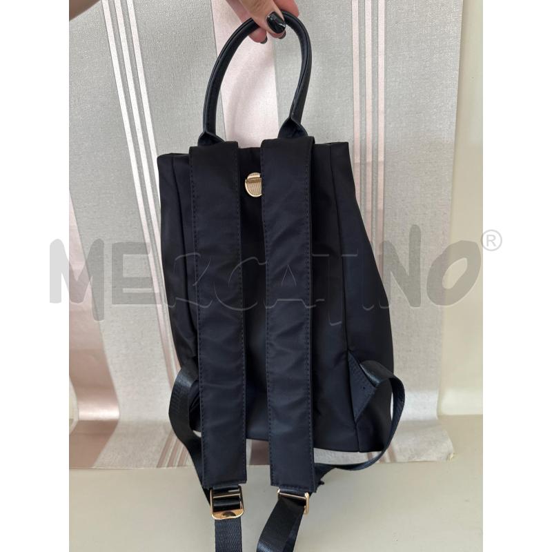 ZAINO DONNA BALDINI NERO DI NYLON CON ZIP DORATA  | Mercatino dell'Usato Corciano 2