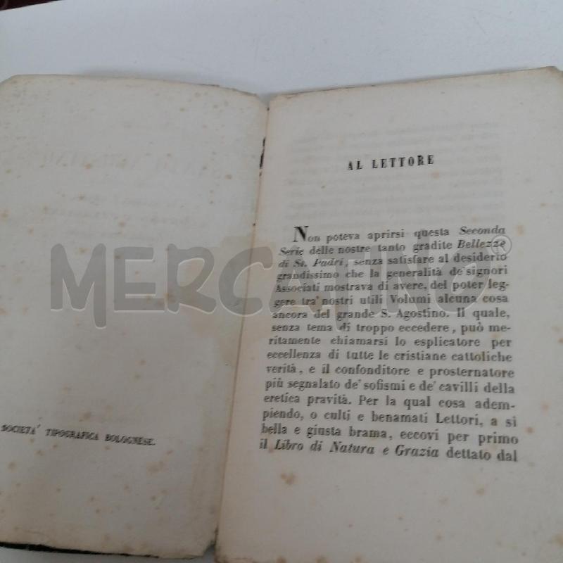 LIBRO VECCHIO IL LIBRO DI S AGOSTINO 1854 | Mercatino dell'Usato Montemurlo 4