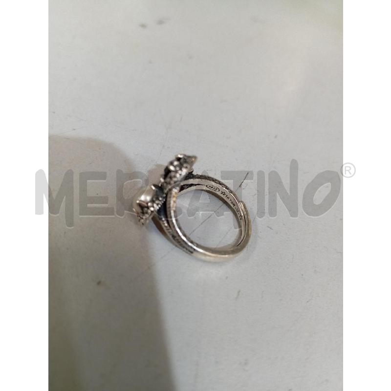 ANELLO DONNA 925 PERLINA AZZURRA ROSSA BIANCA | Mercatino dell'Usato Montemurlo 2